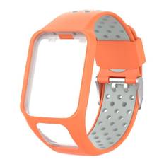 TomTom Runner 2/3 / Multi-Sport tofarvet silikoneurrem - orange / grå