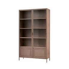 Woood Ronja XL vitrineskab - military brown - 189x110x43