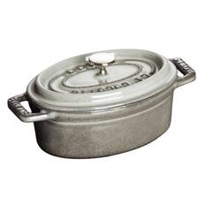 Staub Oval Gryde i 6,7 L - Gryder Støbejern Grå - 1003943