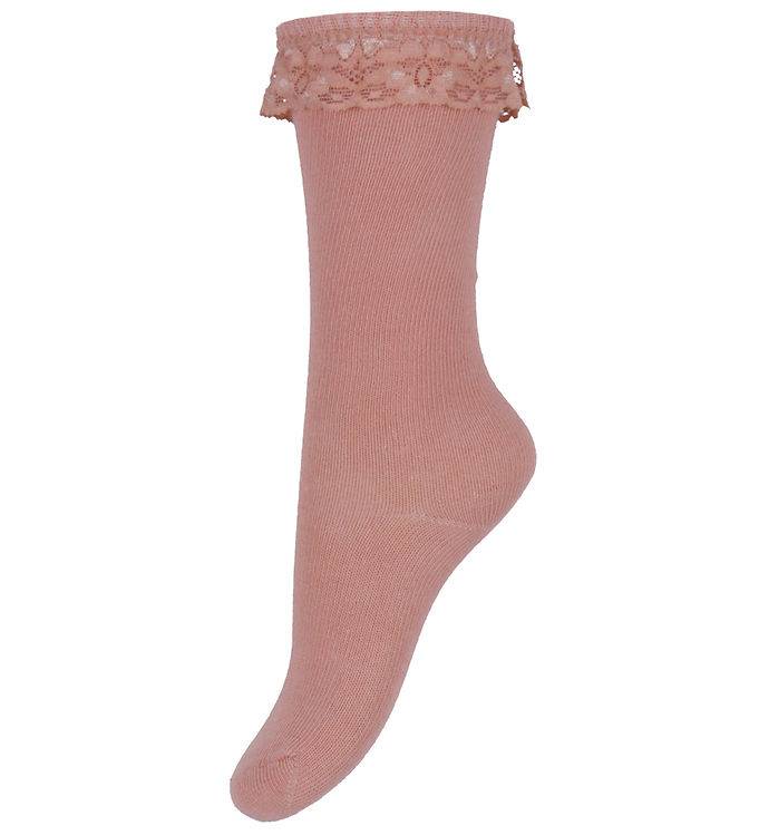 Minymo Knæstrømper - Ash Rose - Minymo - 19/22 - Strømper
