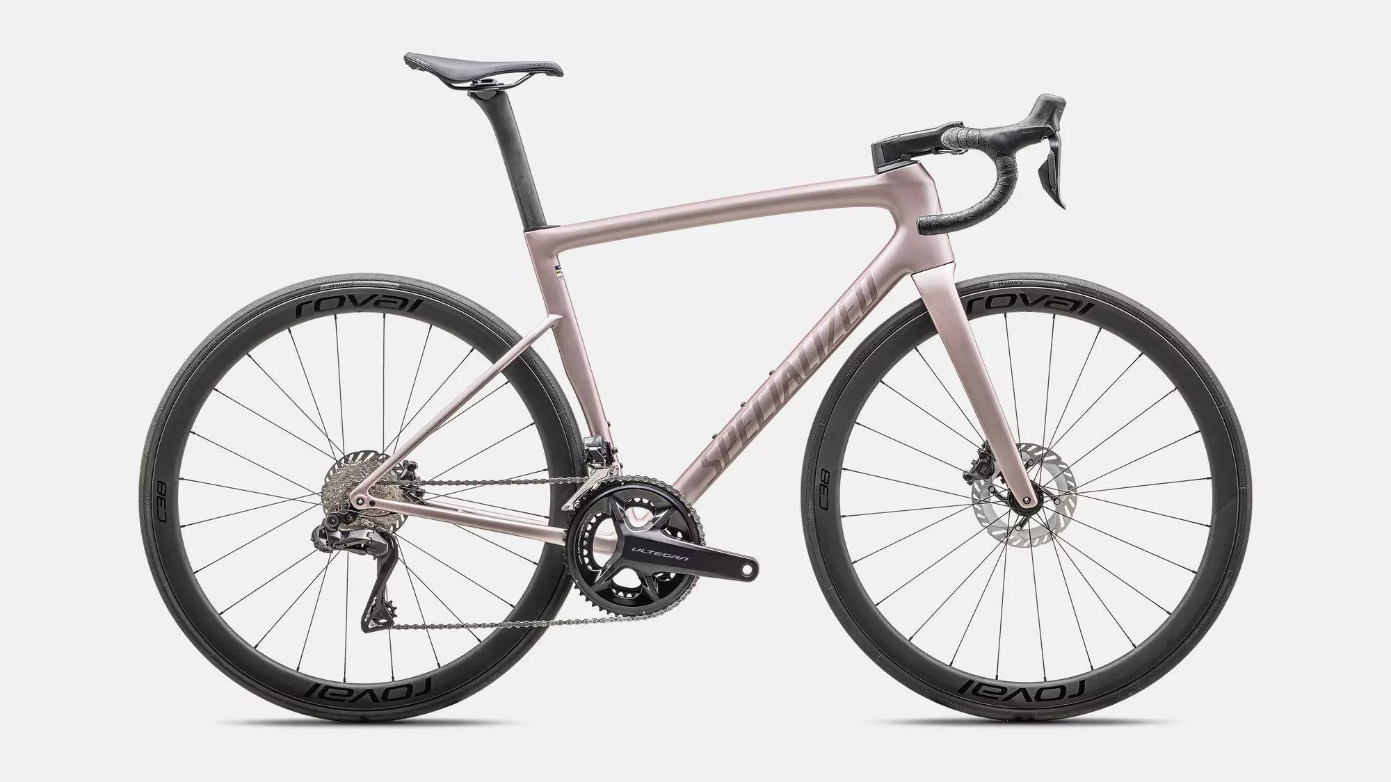 Specialized Tarmac SL8 Expert Di2 2024 - Shimano Ultegra Di2 2x12sp - Roval C38 - 016 / 54 / Satin Champagne / Black Pearl (54)