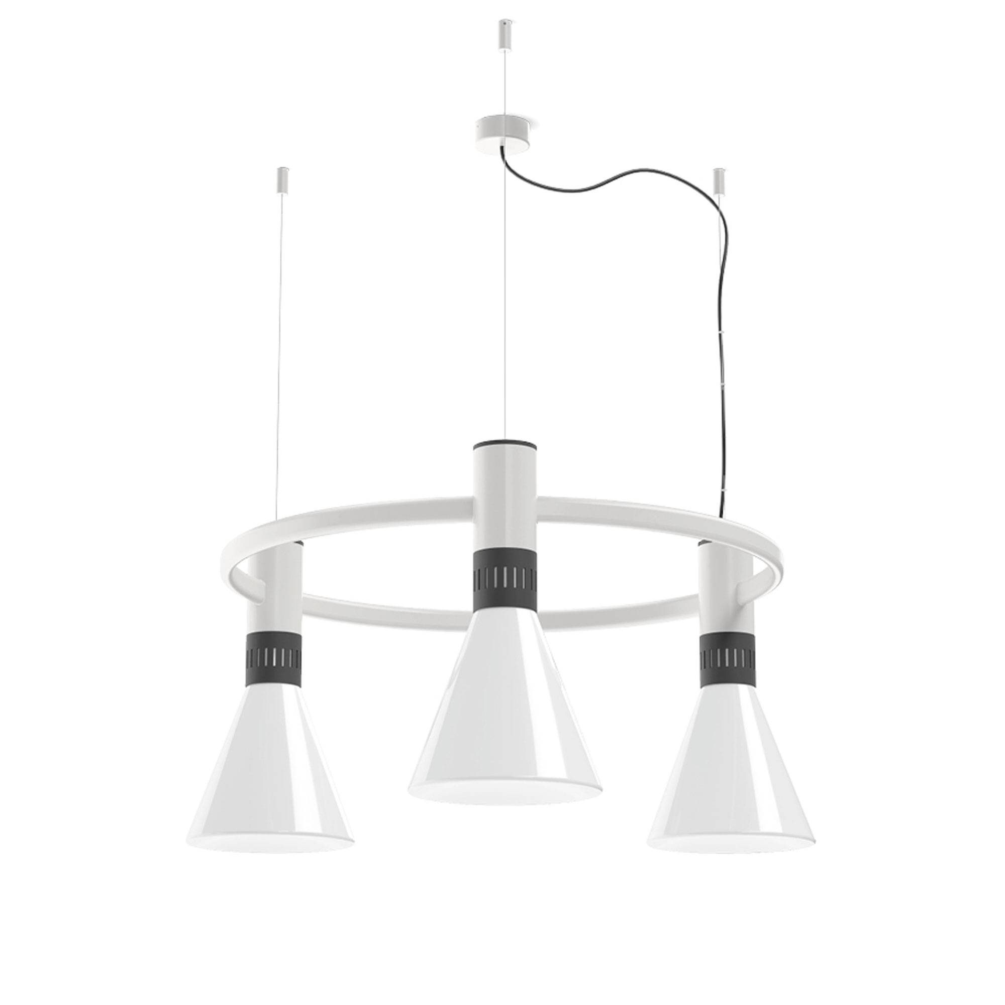Stilnovo - Cono 3 Phase-Cut pendellampa textured off-white - Pendellampor - Stilnovo - Vit