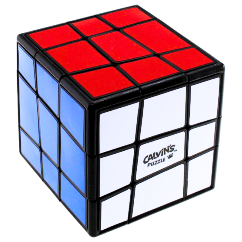 Calvin's Puzzle Oskar Sloppy 3x3 Cube Black with 6-Color Stickers - Rubiks Kub