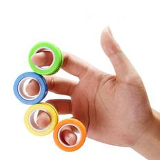 Magnetiska Ringar / Fidget Toys - Magnetkulor Anti stress gul
