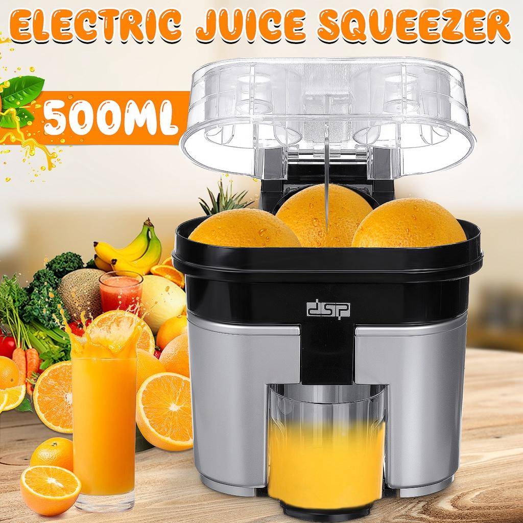 90W 500ML Elektrisk Juicer Pressare Grönsaksfruktextraktor Matberedare Mixer Juicer Rostfritt Stål För Hem Orange Press Extraktor 22 * 22* 24cm black