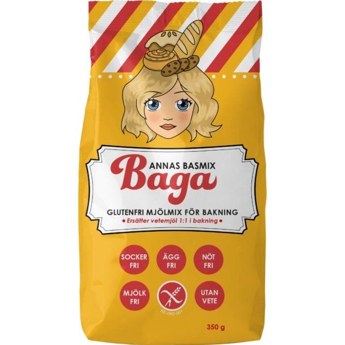 Baga Annas Basmix Glutenfri Mjölmix 350 g