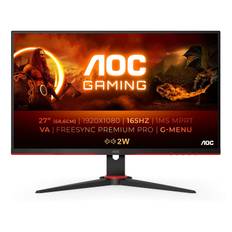 AOC 27G2SAE/BK platta pc-skärmar 68,6 cm (27") 1920 x 1080 pixlar Full HD LED Svart, Röd