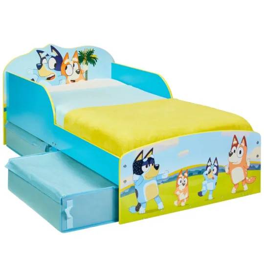 Bluey Juniorsäng Med Madrass Barnmöbler 143667 färgglad barnrum mysig atmosfär