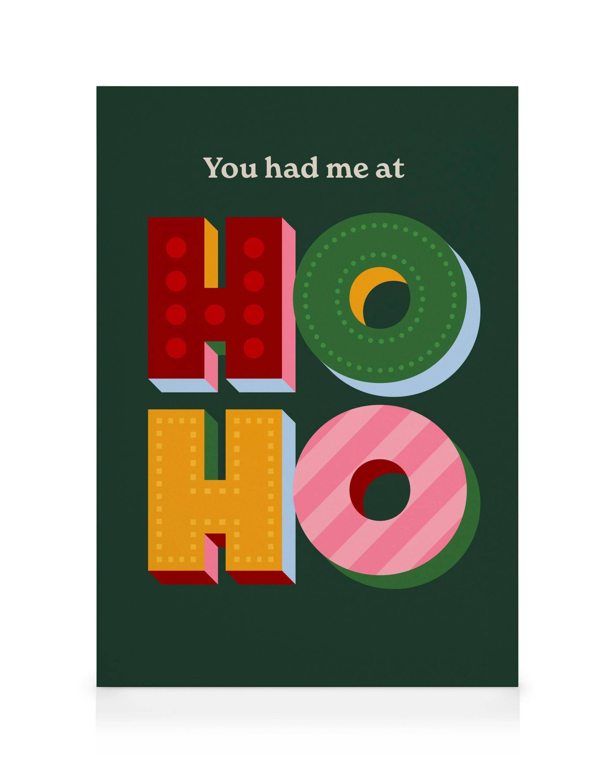 Canvastavlor You Had Me at Ho Ho Canvastavla (50x70 cm - Svart ram)