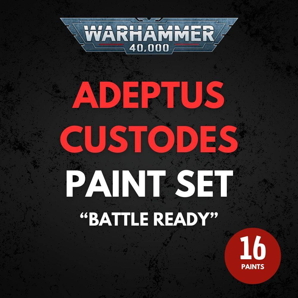 Adeptus Custodes Paint Set Warhammer 40K - Battle Ready.