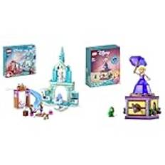 LEGO Disney Frozen Elsas Eispalast, Eiskönigin-Schloss-Spielzeug & Disney Princess Rapunzel-Spieluhr, Prinzessinnen Spielzeug