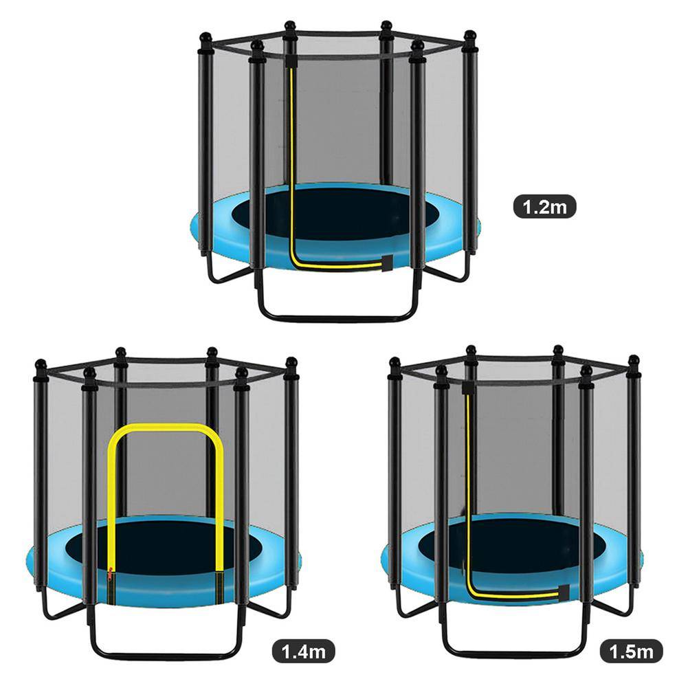 Rund Barn Mini Studsmatta Säkerhetsnät Skyddsdyna Rebounder Utomhus Träning Hemleksaker Hoppsäng Säkerhetsnät Skyddsskydd
