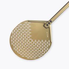 Gi.Metal Gold Pizzaspade - Rund -Ø 33 cm - Skaft 60 cm