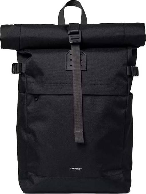 Sandqvist Icon Rolltop Backpack M Black, OneSize