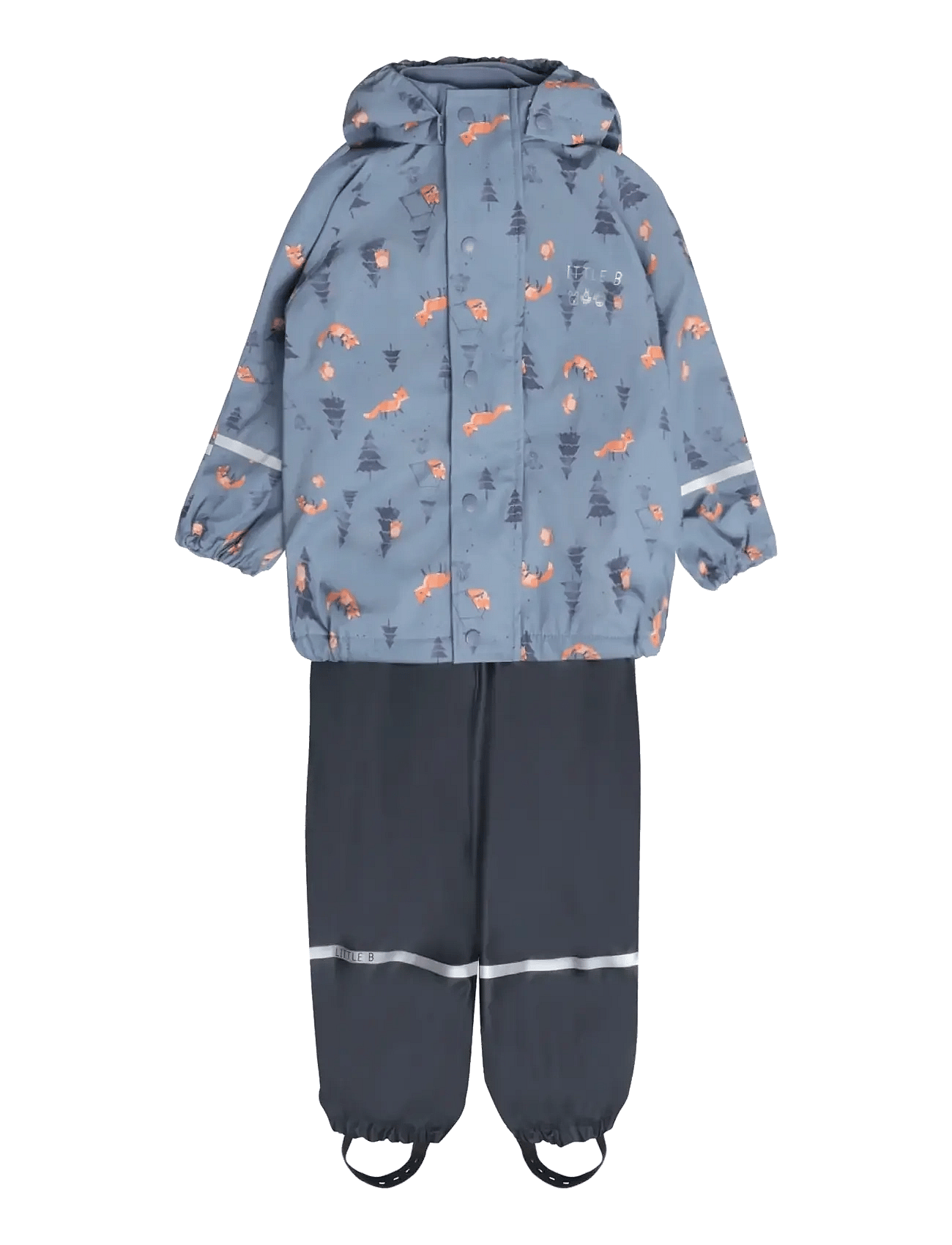 LITTLE B Pu Set Aop W. Fleece | Blue | 122