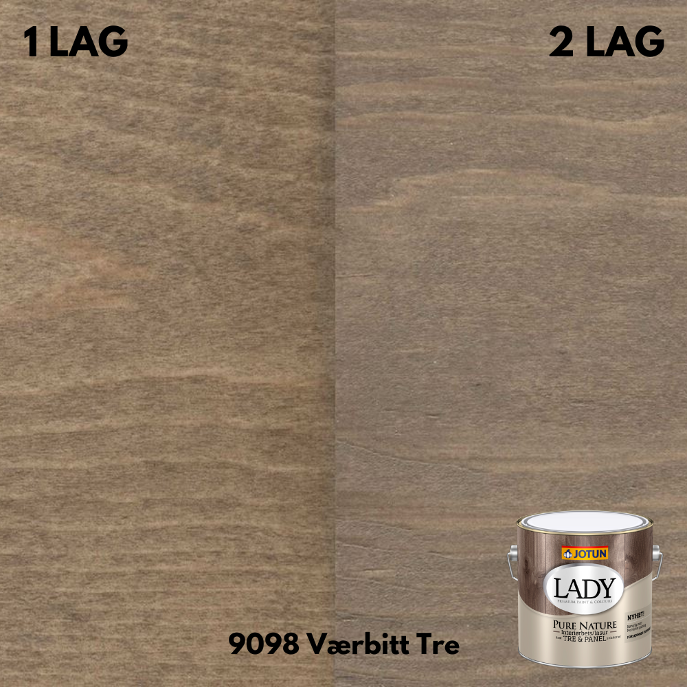 Jotun Lady Pure Nature 9098 Værbitt Tre - 0,68 ltr..