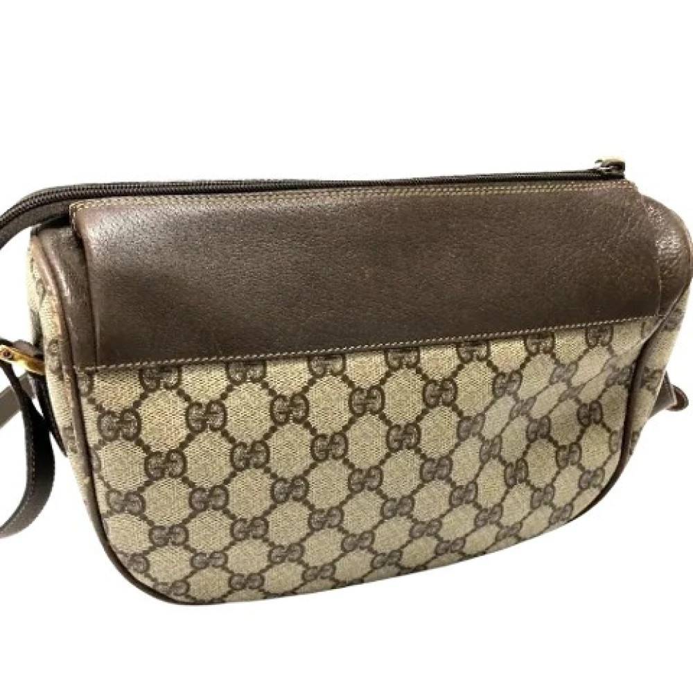 Gucci Vintage Pre-owned Vintage Pochette Skuldertaske - Vintage - Dame - Beige - ONE SIZE - Uld