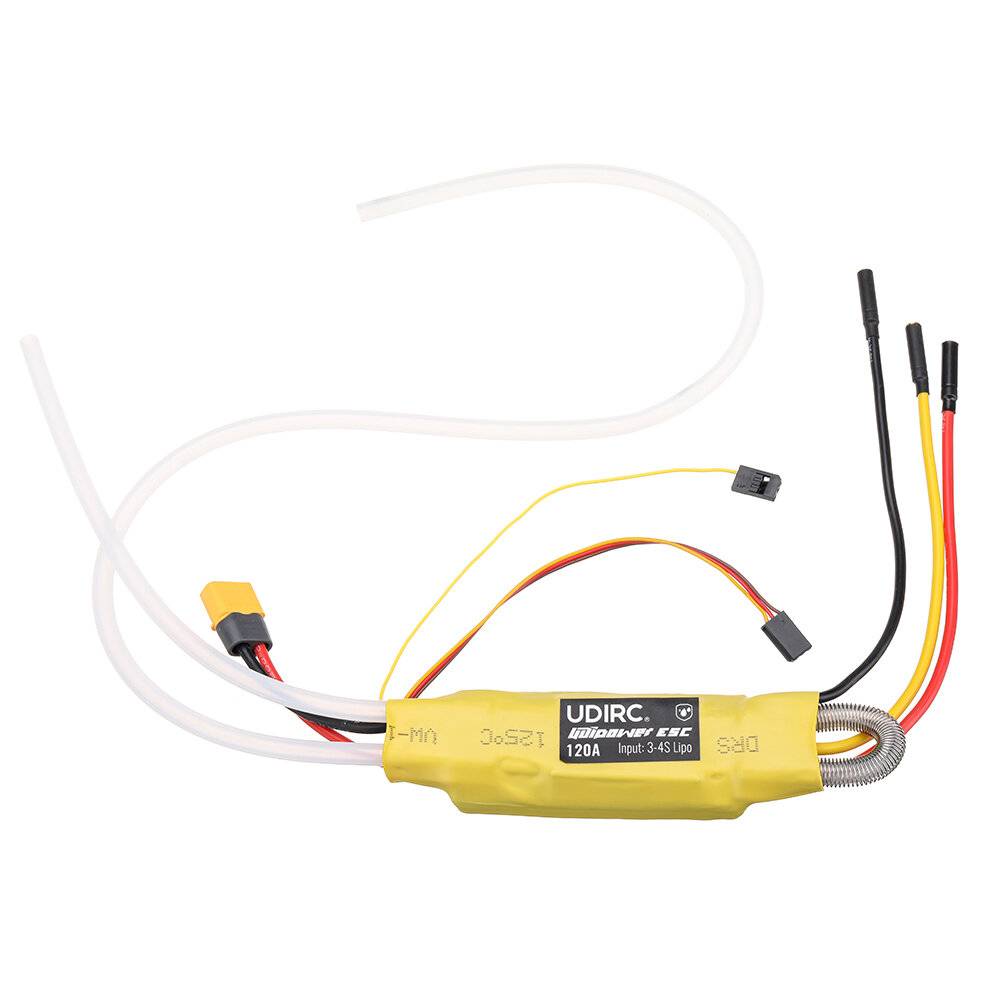 UDIRC UDI022 Tylosaurus RC Boat Reservdel 120A Borstlös ESC 3-4S Vattenkyld Hastighetsregulator UDI022-30 Fordonsmodells