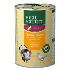 REAL NATURE Adult, dåse kalkun & kylling 400 g