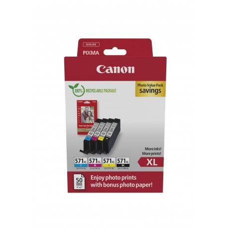 Canon CLI-571XL Sampak Originale Blækpatroner