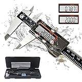 KETOTEK Digital Skjutmått 150 mm/6 tum Vernier Bromsok Skjutreglage Digitalt Mätreglage Professionell Skjutmätare Elektronisk Mikrometer Mätverktyg IP54 Vattentät Dammtät Mätnoggrannhet Djupmätare