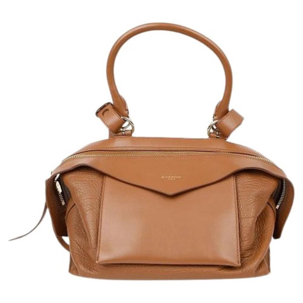 Givenchy Pre-owned Pre-owned Ruskind Lille Tote Skuldertaske - Vintage - Dame - Brun - ONE SIZE - Uld