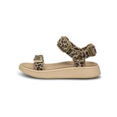 Woden sandal Line Leopard