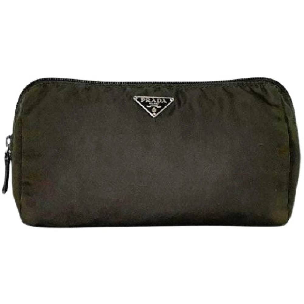 Prada Vintage Pre-owned Pouch - Vintage - Dame - Sort - ONE SIZE - Nylon