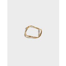 Pilgrim - Guld - LULU Recycled Organic Shaped Stack Ring - Onesize