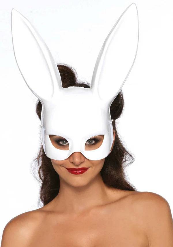 Maskarade Kanin Maske - Hvid
