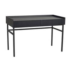 Halifax skrivbord 120 svart ek/svart metall