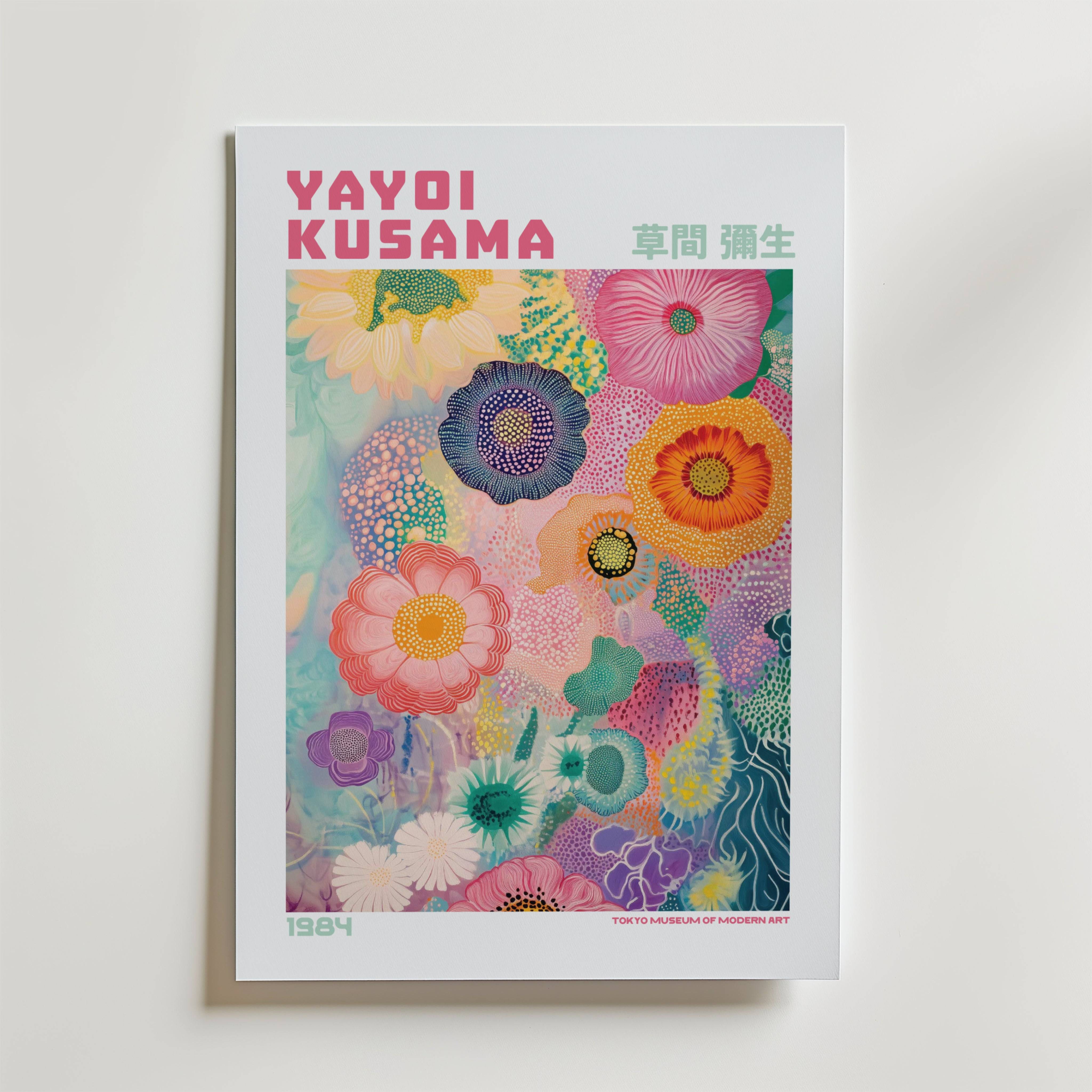 Yayoi Kusama Vibrant Floral Dream Poster - Fine Art Poster 13x18 cm