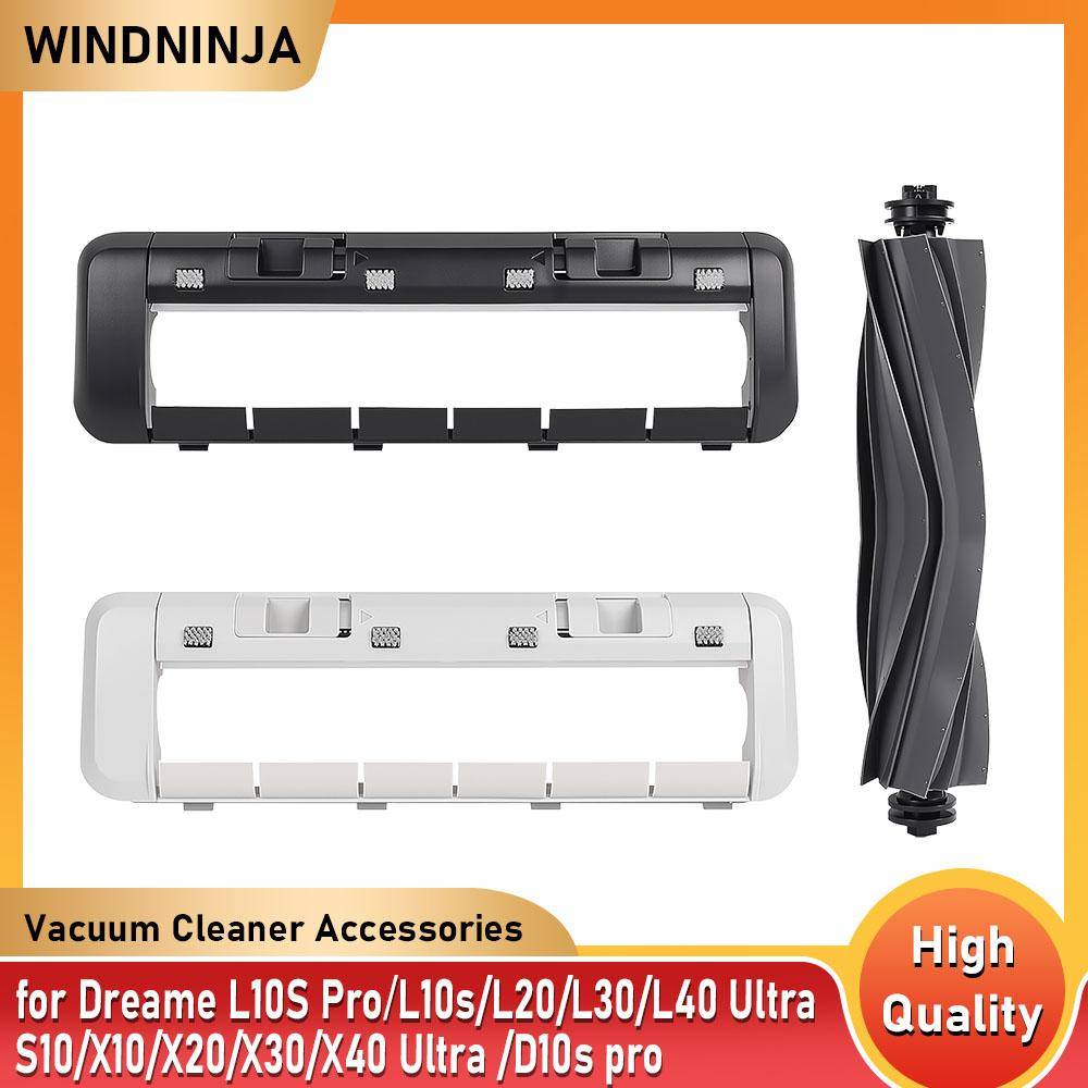 Huvudrullborstskydd för Dreame L10S Pro L10s/L20/L30/L40 Ultra/S10/X10/X20/X30/X40 Ultra /D10s pro Robotdammsugare Del black
