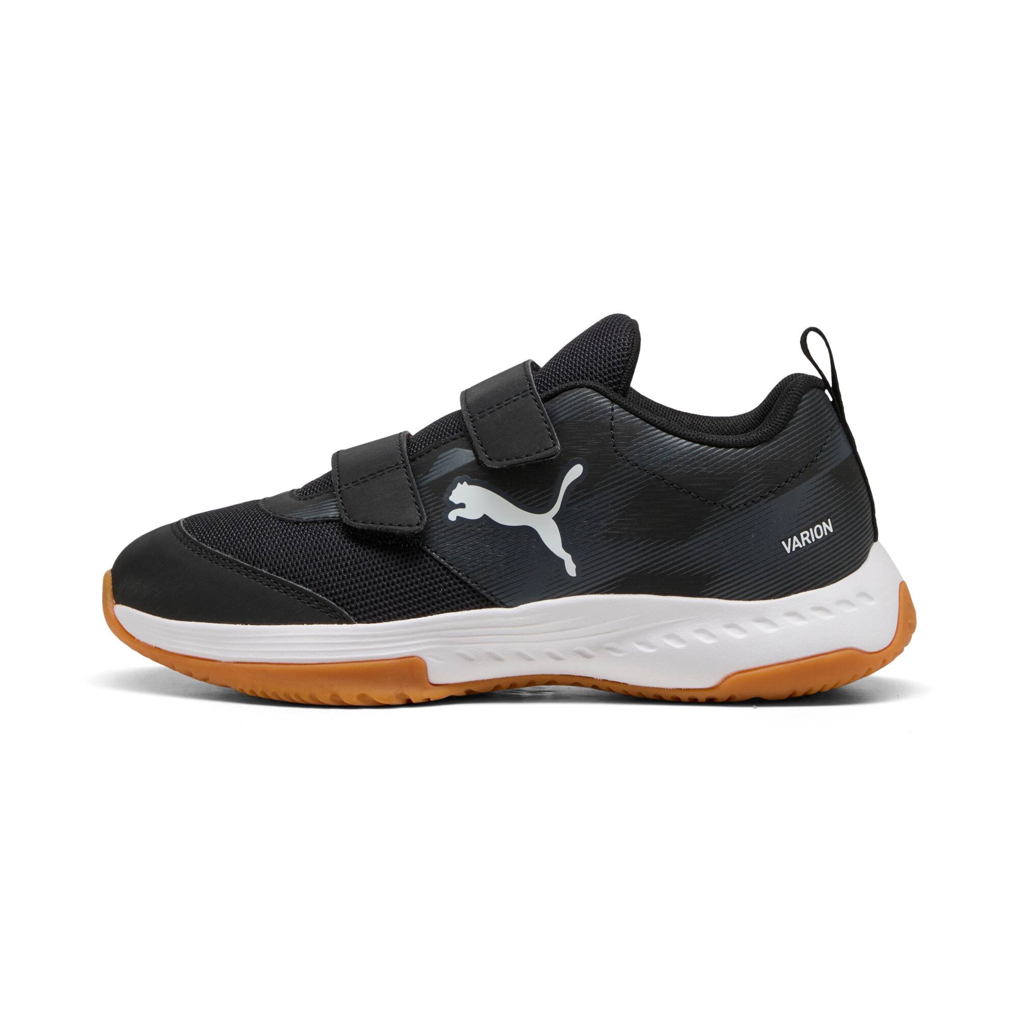 PUMA Varion 3 Indoor Shoes Youth, Shoes, Black/White, 34