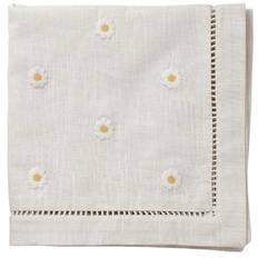 Pick a Poppy Daisy sservett 45x45 Cm Vit - Servetter & Tillbehör Bomull Vit - T09454515SS25-254