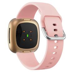 Fitbit Versa 4 / Sense 2 - Silikon armband - Passar till handled 150mm-210mm - Pink