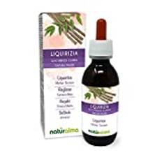 Lakritsrot (Glycyrrhiza glabra) rötter Alkoholfri modertinktur Naturalma - Flytande extrakt i droppar 120 ml - Kosttillskott - Vegan