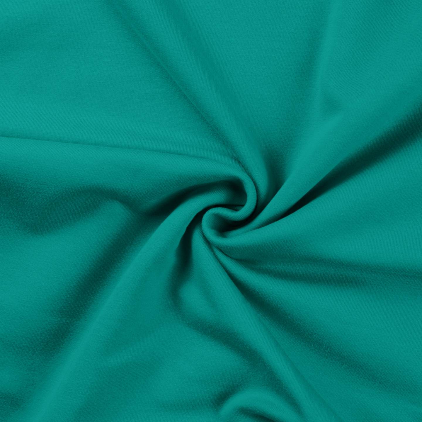 260 | Öglad Enfärgad jogging tyg - Emerald