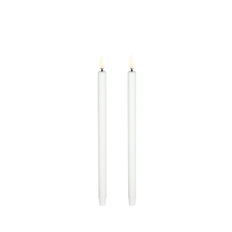 Uyuni 2-Pak Mini Taper LED Lys 25 cm - Nordic White