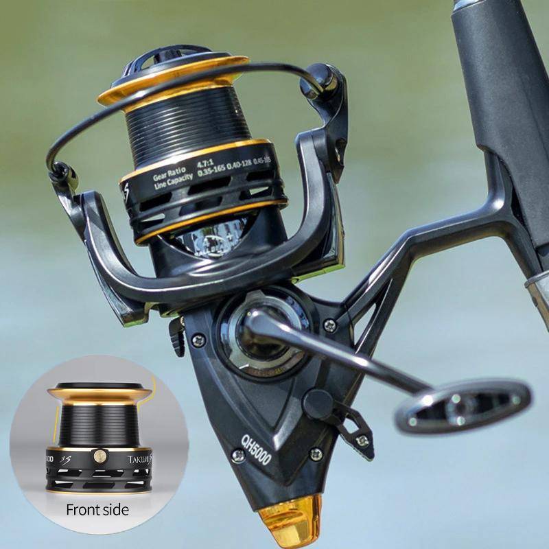 Ny långgjuten spinnrulle Karpfiskrulle Spinnrulle 3000-6000 Stark dubbeldragning 13-20 kg fiskerulle Karpfiskerulle