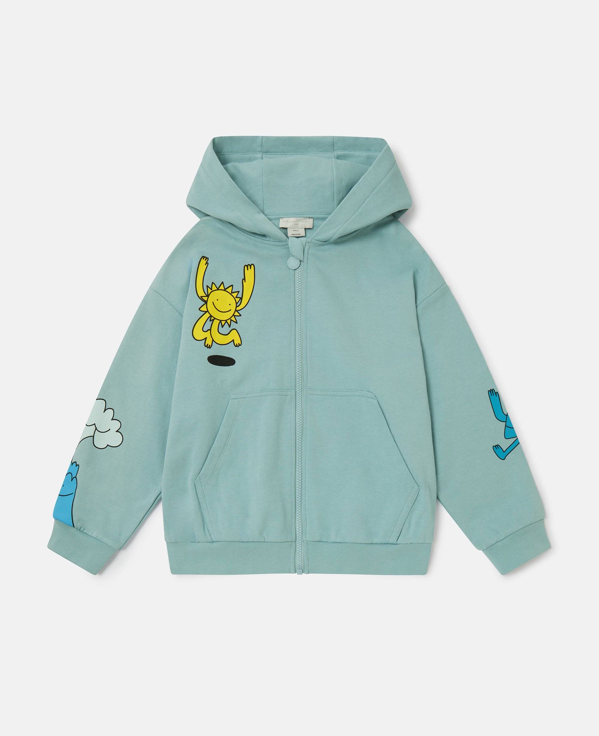 Stella McCartney - Earth Friends Graphic Zip-Up Hoodie, , Size: 10