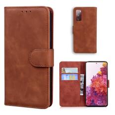 Samsung Galaxy S20 FE / S20 FE 5G - Læder pung / cover - Brun