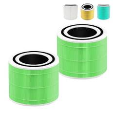 Schimmel Ersatzfilter für LEVOIT Core 300 300S | ‎Core 300-RF 3-in-1 HEPA Filter kompatibel mit LEVOIT Core 300 300S Luftreiniger, für für Allergiker Raucher-2 Stück, Grün
