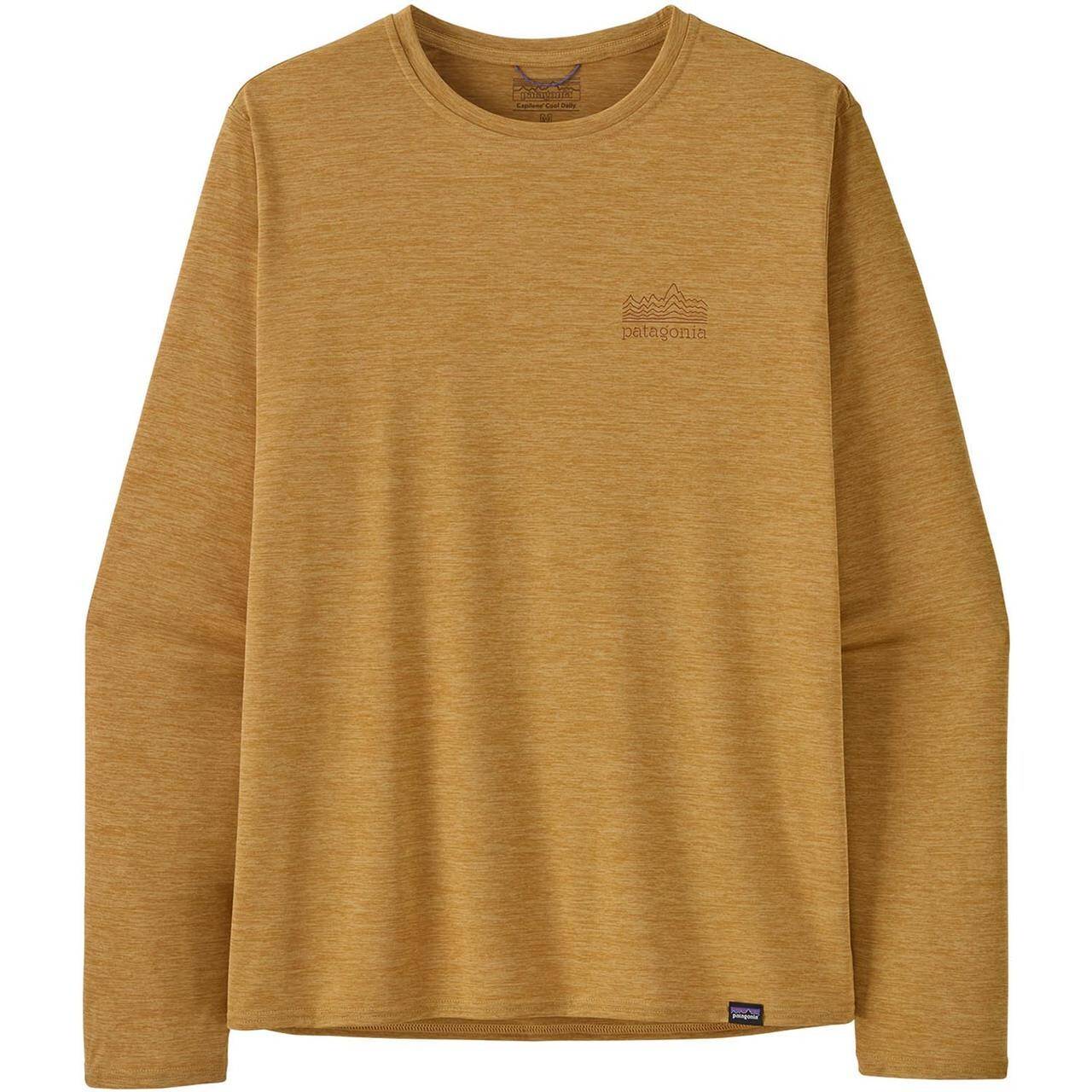 Patagonia M Cap Cool Daily Graph Shrt LS (Brun (STRATASPIRE: BEESWAX TAN X-DYE) Small).