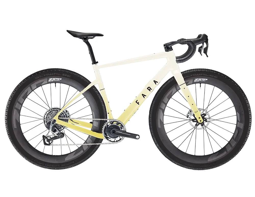 Fara Gr4 Red XPLR AXS Gravelcykel Sunrise Fade, Str. S/49 cm - Vit (S)