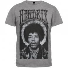 Jimi Hendrix Unisex T-shirt i bomull i Halo för vuxna S grå