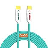 RUIPRO 8K HDMI fiberoptisk kabel 6m HDMI 2.1 48Gbps 8K@60Hz 4K@120Hz Dynamic HDR/eARC/HDCP 2.2 / 3D Slim Flexibel för HDTV/Projektor/Hemmabio/TV Box/Gaming Box