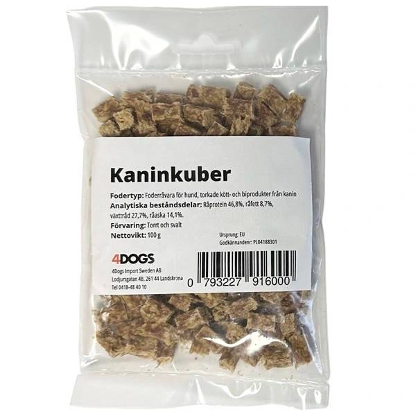 4Dogs Belöningsgodis Kanin ca 100 g