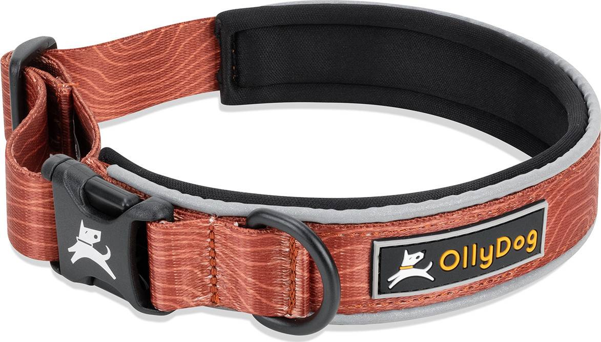 OllyDog Flagstaff Reflective Comfort Collar Clay, M