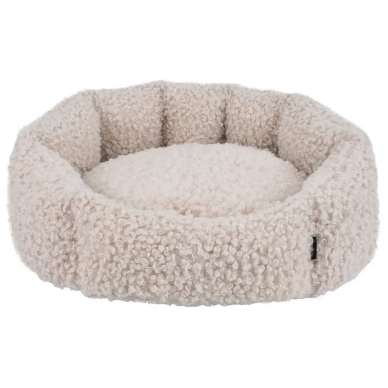 Nordic Paws Embla hundeseng Beige S - rund og hyggelig komfort.